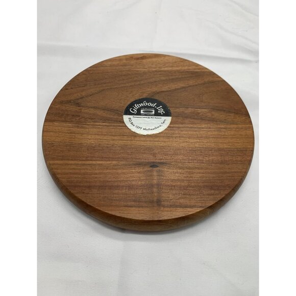 Wood Trivet with Ceramic Pink Floral Trivet Giftwood Inc Tenn - Picture 4 of 5